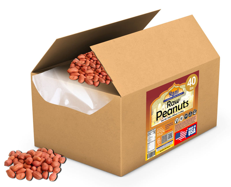 Rani Peanuts, Raw Whole With Skin (uncooked, unsalted) ~ All Natural | Fresh Product of USA ~ Spanish Grade Groundnut / Redskin {9 Sizes Available}