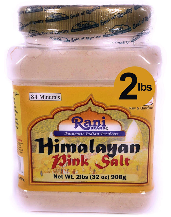 Rani Himalayan Pink Salt Powder (84 Essential Trace Minerals) 32oz (2lbs) 908g PET Jar ~ Natural | Vegan | Gluten Friendly | NON-GMO