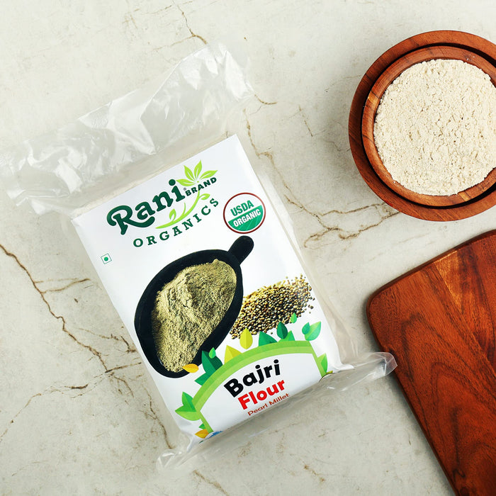 Rani Organic Bajri Flour (Pearl Millet) 64oz (4lbs) 1.81kg Bulk ~ All Natural | Gluten Friendly | NON-GMO | Indian Origin | USDA Certified Organic