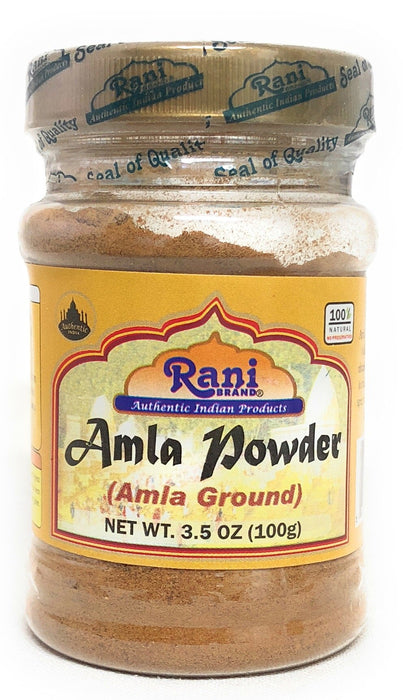 Rani Amla (Indian Gooseberry) Powder 3oz (85g) PET Jar ~ All Natural | Gluten Friendly | Vegan | No Salt or fillers | Indian Origin