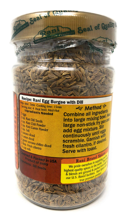 Rani Dill Seeds (Suwa / Sua) Whole, Spice 3oz (85g) ~ All Natural | Gluten Free Ingredients | NON-GMO | Vegan | Indian Origin, Weed