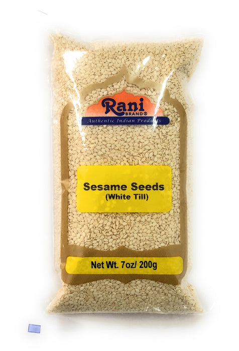 Rani Sesame Seeds Whole White, Hulled (Till) 7oz (200gm) ~ All Natural | Gluten Friendly | NON-GMO | Vegan | Indian Origin