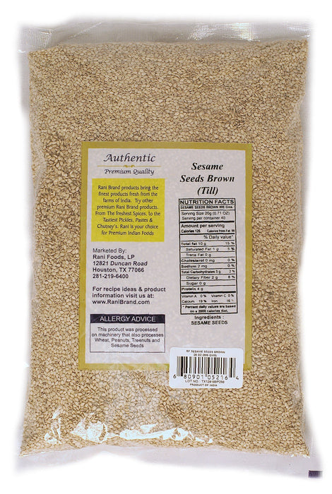 Rani Sesame Seeds Whole White, Hulled (Till) 28oz (800gm) ~ All Natural | Gluten Friendly | NON-GMO | Vegan | Indian Origin