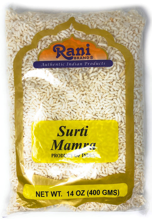 Rani Surti (Surati) (Puffed Rice) 14oz (400g) ~ All Natural | No Color | Gluten Friendly | Vegan | NON-GMO | No Salt or fillers | Indian Origin