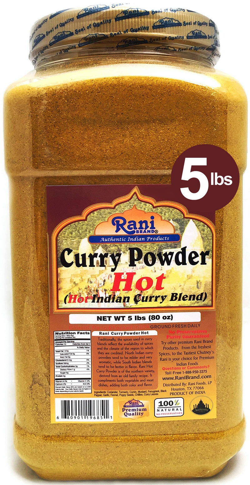 Rani Curry Powder Hot Natural 11-Spice Blend 5lb