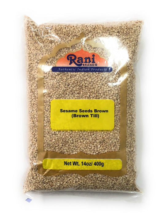Rani Sesame Seeds Whole Raw (Till) Brown 14oz (400gm) ~ All Natural | Gluten Friendly | NON-GMO | Vegan | Indian Origin