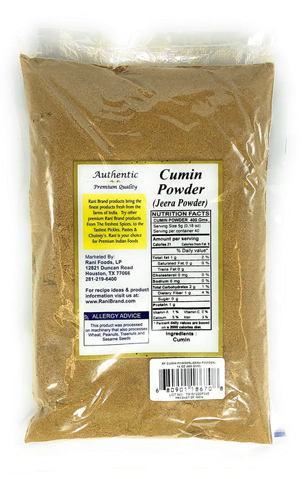 Rani Cumin (Jeera) Powder Spice 14oz (400g) ~ All Natural | Vegan | Gluten Friendly | NON-GMO | Indian Origin
