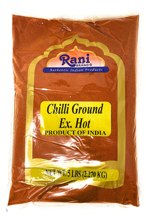 Rani Extra Hot Chilli Powder Indian Spice 80oz (5lbs) 2.27kg Bulk ~ All Natural | Salt-Free | Vegan | No Colors | Gluten Friendly | NON-GMO