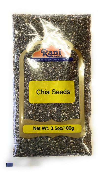 Rani Chia Seeds 3.5oz (100g) ~ All Natural | Vegan | Gluten Friendly | NON-GMO | Indian Origin
