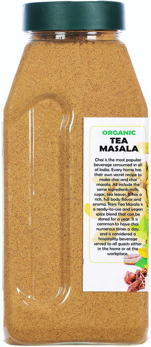 Rani Organic Tea (Chai) Masala Indian Spice Blend 16oz (1lb) 454g PET Jar ~ All Natural | Vegan | Indian Origin | USDA Certified Organic