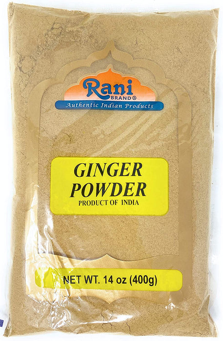 Rani Ginger (Adarak) Powder Ground, Spice 14oz (400g) ~ Natural | Vegan | Gluten Friendly | NON-GMO | Indian Origin
