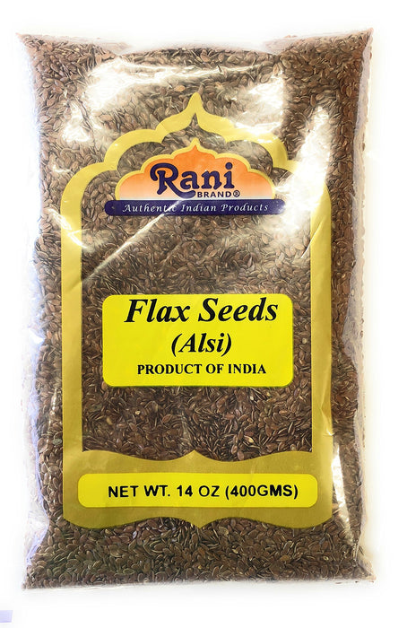 Rani Flax Seeds Whole Raw (Alsi, Linum usitatissimum) 14oz (400g) All Natural ~ Gluten Friendly  | NON-GMO | Vegan | Indian Origin