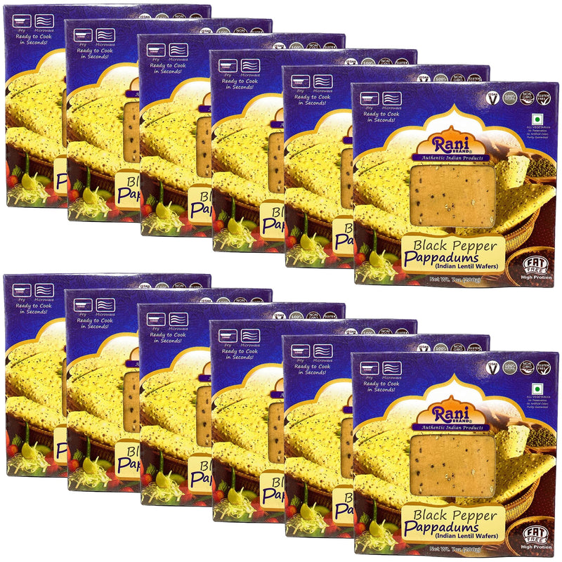 Rani Pappadums (Indian Lentil Wafer Snack) 7oz
