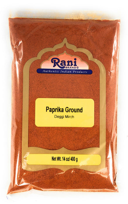 Rani Paprika (Deggi Mirch, Low Heat) Spice Powder, Ground 14oz (400g) ~ All Natural, Salt-Free | Vegan | No Colors | Gluten Friendly | NON-GMO | Indian Origin