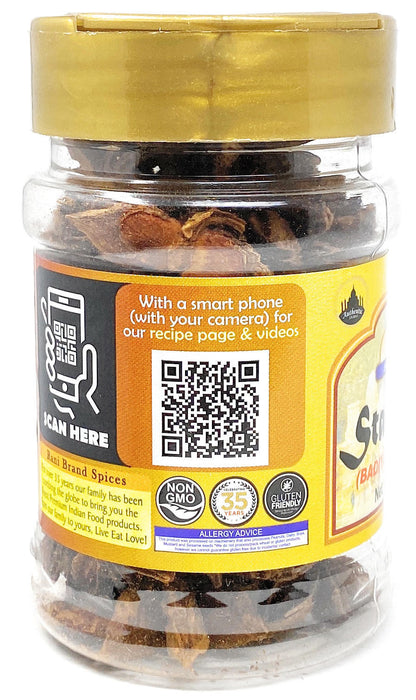 Rani Star Anise Seeds, Whole Pods (Badian Khatai) Spice 1.25oz (35g) PET Jar ~ All Natural | Gluten Friendly | NON-GMO | Vegan | Indian Origin